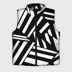 Мужской жилет Геометрические линии - абстракция чб коллаж