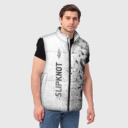 Мужской жилет Slipknot - white gradient по-вертикали, цвет: 3D-черный — фото 2