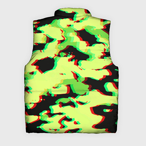 Мужской жилет Камуфляж зелёный глитч / 3D-Светло-серый – фото 2