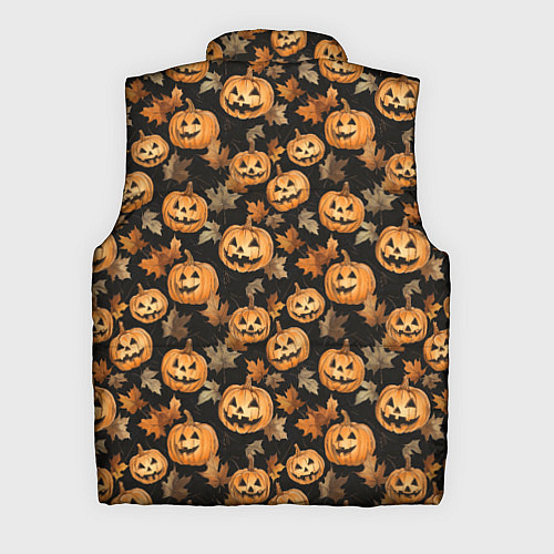 Мужской жилет Тыквы с лицами / 3D-Светло-серый – фото 2