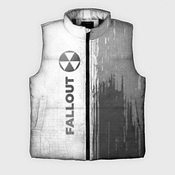 Мужской жилет Fallout - white gradient по-вертикали, цвет: 3D-черный