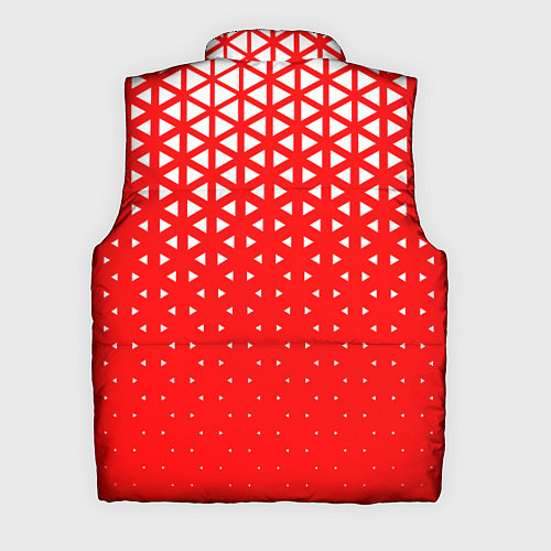 Мужской жилет Геометрический градиент - красно-белый / 3D-Светло-серый – фото 2