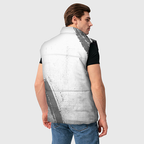 Мужской жилет Chelsea - white gradient вертикально / 3D-Черный – фото 4
