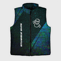 Мужской жилет Stumble Guys glitch blue, цвет: 3D-черный