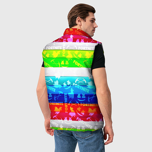 Мужской жилет Fortnite color line / 3D-Черный – фото 4