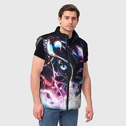 Мужской жилет Фрактальный узор текстура, цвет: 3D-светло-серый — фото 2