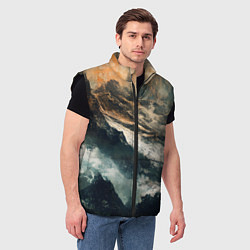 Мужской жилет Иллюстрация хаоса в грубом стиле, цвет: 3D-черный — фото 2