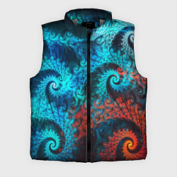 Мужской жилет Оптическая абстракция узор, цвет: 3D-светло-серый