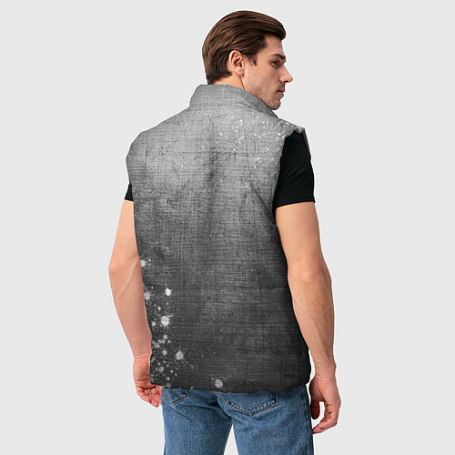 Мужской жилет Among Us - grey gradient вертикально / 3D-Черный – фото 4