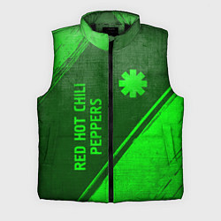 Мужской жилет Red Hot Chili Peppers - green gradient вертикально, цвет: 3D-черный