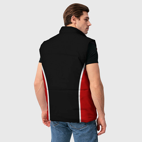 Мужской жилет Черно-красный FIRM / 3D-Черный – фото 4