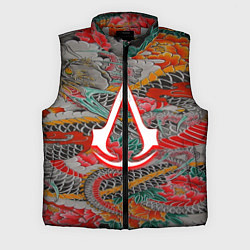 Мужской жилет Assassins Creed shadows japan, цвет: 3D-светло-серый