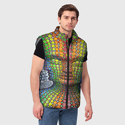 Мужской жилет Оптические стёкла, цвет: 3D-светло-серый — фото 2