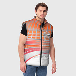 Мужской жилет Nissan auto car, цвет: 3D-светло-серый — фото 2