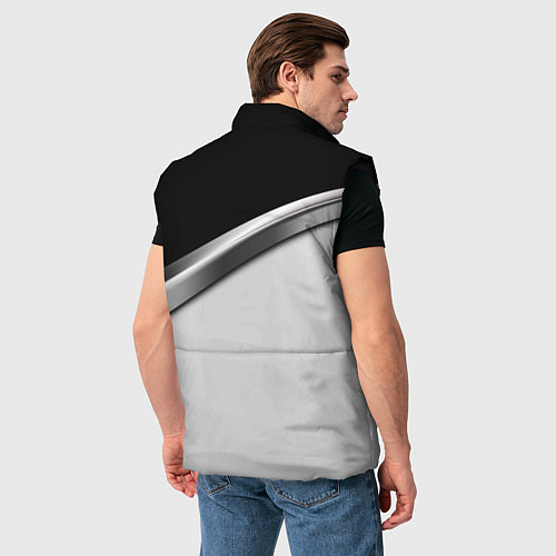 Мужской жилет Nissan logo auto / 3D-Черный – фото 4