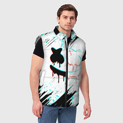Мужской жилет Marshmello - музыка, цвет: 3D-светло-серый — фото 2