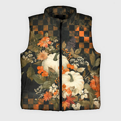 Мужской жилет Бледные тыквы, цвет: 3D-черный
