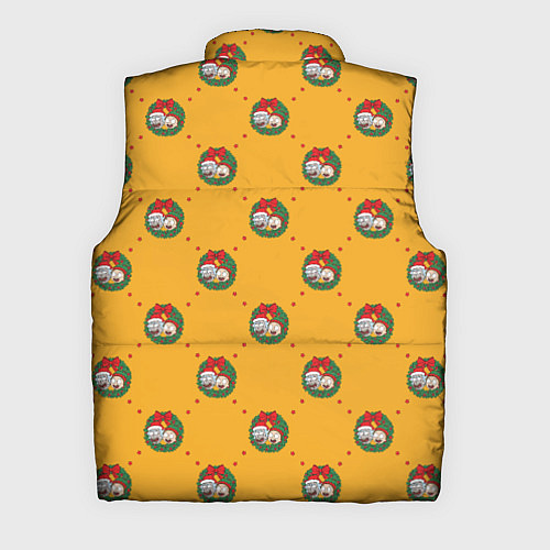 Мужской жилет Рик и Морти Новый год паттерн / 3D-Светло-серый – фото 2