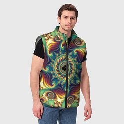 Мужской жилет Оптический узор текстура, цвет: 3D-светло-серый — фото 2