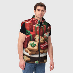 Мужской жилет Рождество подарки, цвет: 3D-красный — фото 2
