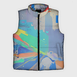 Мужской жилет Краска абстракция, цвет: 3D-светло-серый