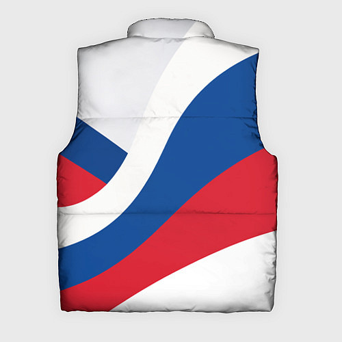 Мужской жилет Флаг России, паттерн / 3D-Светло-серый – фото 2