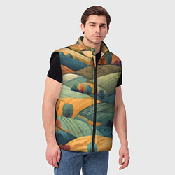 Мужской жилет Луга поля, цвет: 3D-черный — фото 2