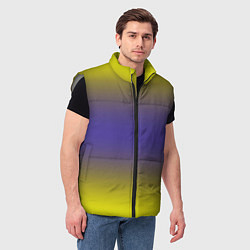 Мужской жилет Градиент жёлто серый, цвет: 3D-светло-серый — фото 2