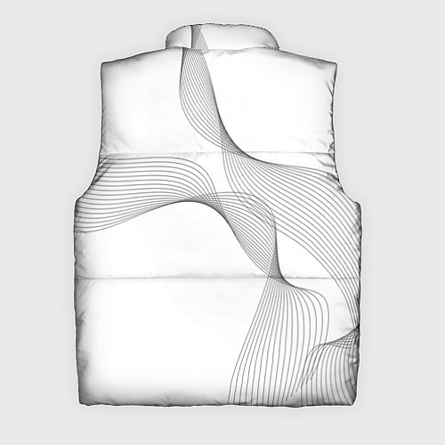 Мужской жилет Абстракция - круг / 3D-Светло-серый – фото 2