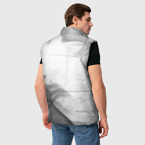 Мужской жилет Dongfeng - white gradient вертикально / 3D-Черный – фото 4