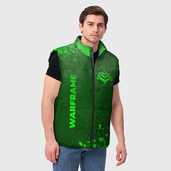 Мужской жилет Warframe - green gradient вертикально, цвет: 3D-черный — фото 2