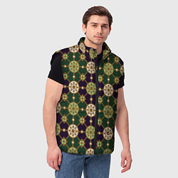 Мужской жилет Винтажная плитка, цвет: 3D-черный — фото 2