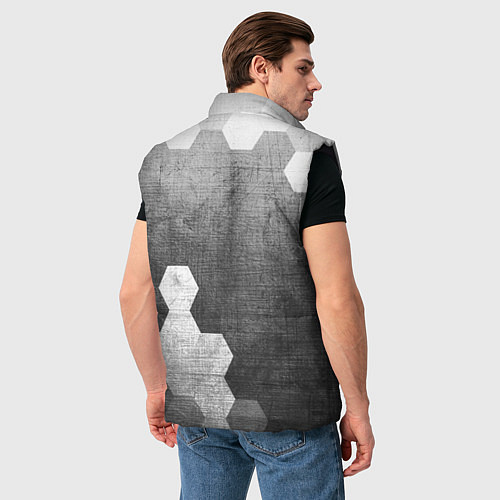 Мужской жилет Mini - grey gradient вертикально / 3D-Черный – фото 4