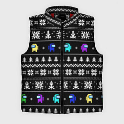 Мужской жилет Ornament - Among Us new year, цвет: 3D-красный
