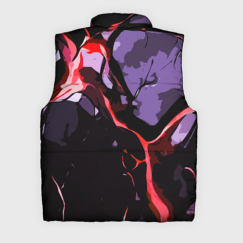 Мужской жилет Красный разлом в камне / 3D-Светло-серый – фото 2