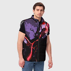 Мужской жилет Красный разлом в камне, цвет: 3D-светло-серый — фото 2