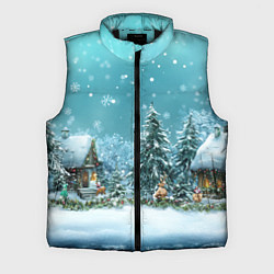 Мужской жилет Новогодний снегопад
