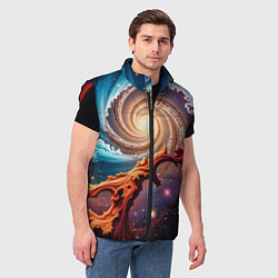 Мужской жилет Энергия космоса, цвет: 3D-красный — фото 2