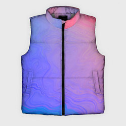 Мужской жилет Сине фиолетовый градиент, цвет: 3D-светло-серый