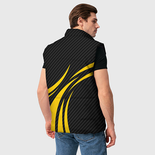 Мужской жилет Zeekr - yellow color / 3D-Черный – фото 4