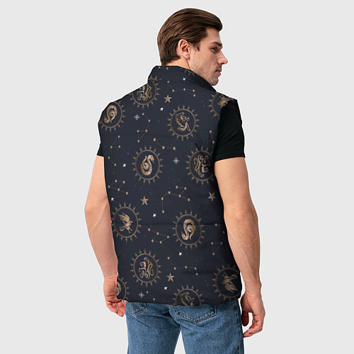 Мужской жилет Все факультеты Хогвартса / 3D-Черный – фото 4