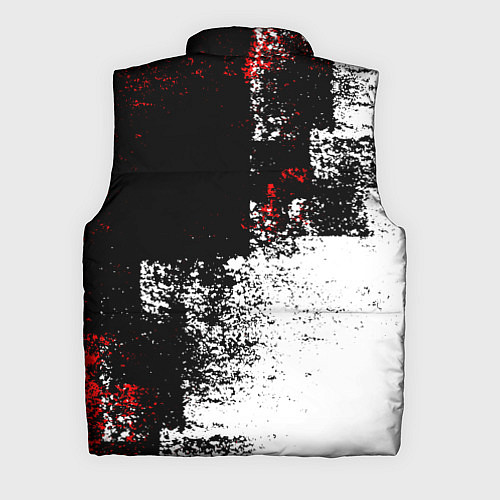 Мужской жилет Arctic Monkeys - Красные и белые помехи / 3D-Светло-серый – фото 2