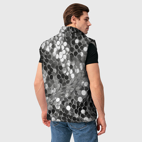 Мужской жилет Блистание / 3D-Светло-серый – фото 4