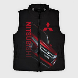 Мужской жилет Mitsubishi логотип, цвет: 3D-светло-серый