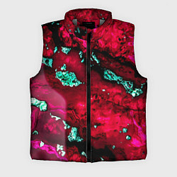 Мужской жилет Абстракция красно-голубая, цвет: 3D-светло-серый