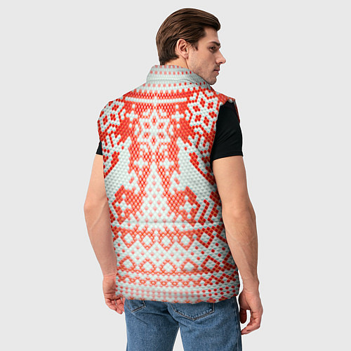 Мужской жилет Новогодняя шкура змеи / 3D-Черный – фото 4