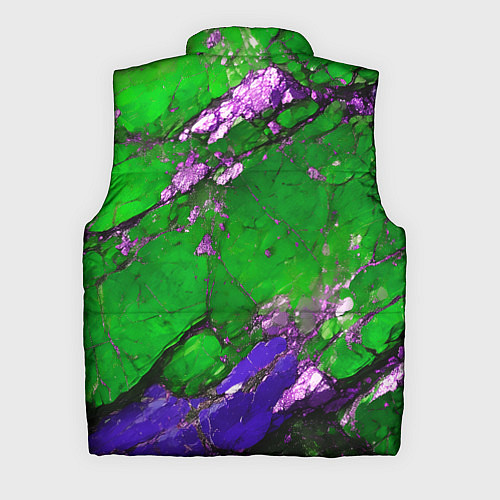 Мужской жилет A purple mineral in a green stone / 3D-Светло-серый – фото 2