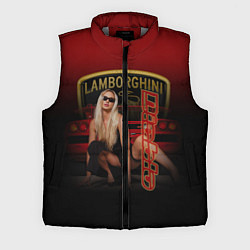 Мужской жилет Девушка и Lamborghini, цвет: 3D-светло-серый