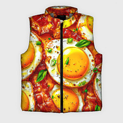 Мужской жилет Яичница с беконом, цвет: 3D-светло-серый