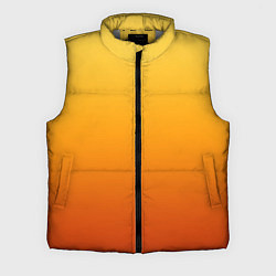 Мужской жилет Градиент мягкий жёлто-оранжевый, цвет: 3D-светло-серый